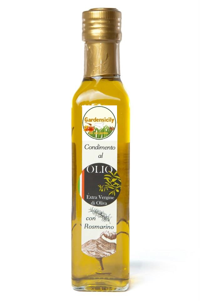 Olio Extravergine d Oliva al Rosmarino - 100% Italiano.