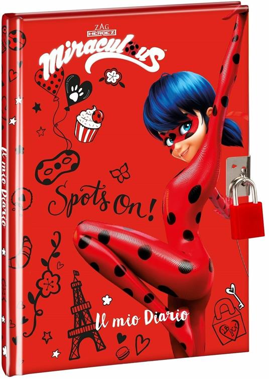 ordina Diario segreto Miraculous con Lucchetto in cf. Regalo