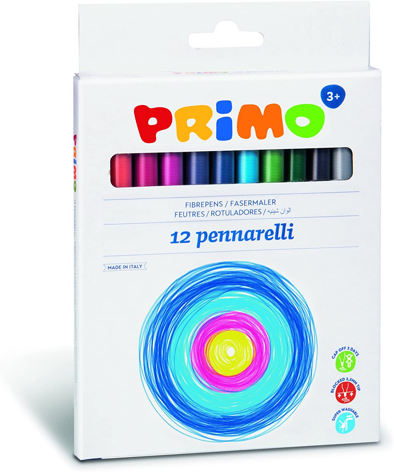 primo Super Washable Fibre Pennarell Ø 2,5 mm Punta fine, B 