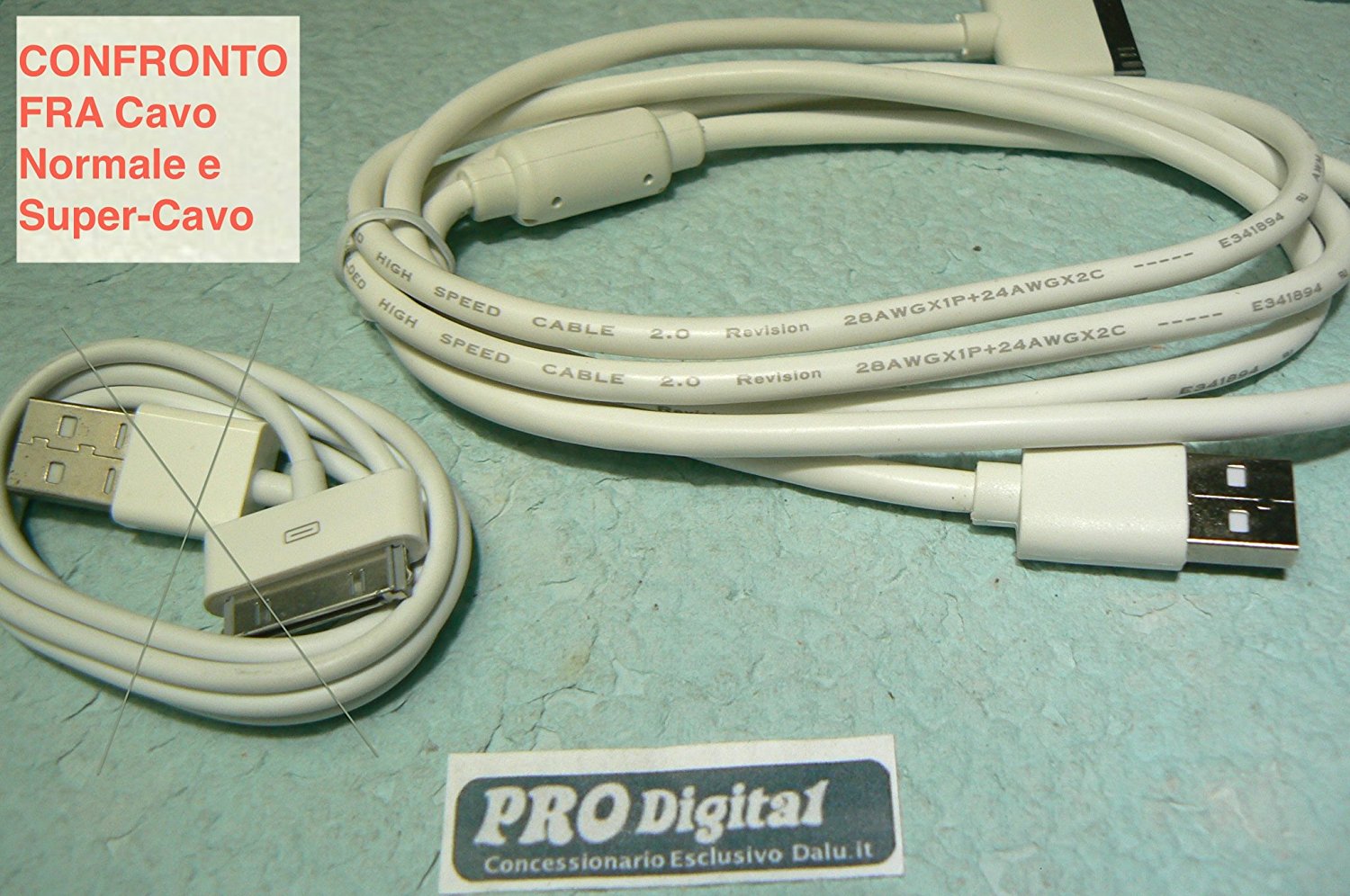 clicca su immagine per consultare dettagli, vedere altre foto e ordinare ProDigital USB CABLE IPHONE 4 E IPAD