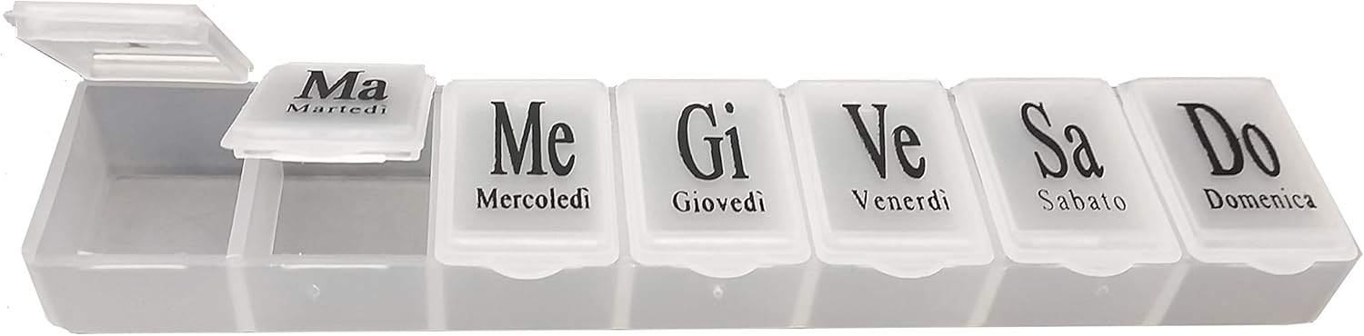 PORTAPILLOLE SETTIMANALE IN ITALIANO