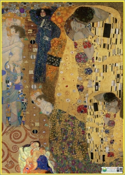 clicca su immagine per consultare dettagli, vedere altre foto e ordinare Carta per decoupage fig.184 quadro KLIMT