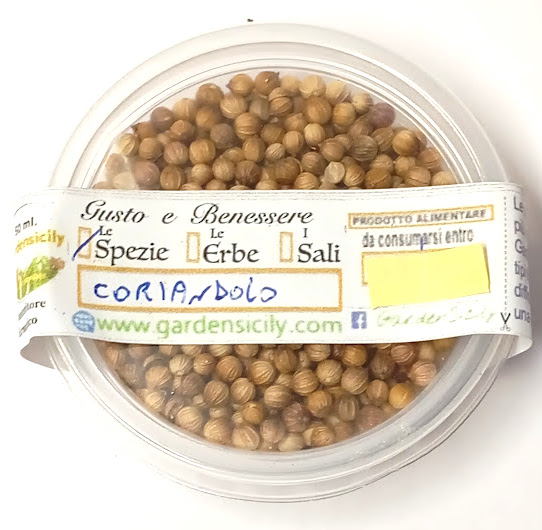 Spezie Semi di Coriandolo in perle da 50 ml.