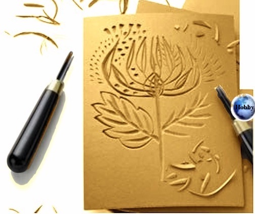 Lastra LINOLEUM per LINOGRAFIA Cm.30x40 Marro o Rosso