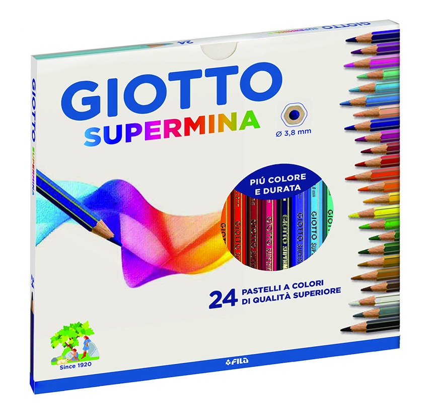 Giotto Astuccio 24 Pastelli Colorati Giotto Supermina 8000825235818