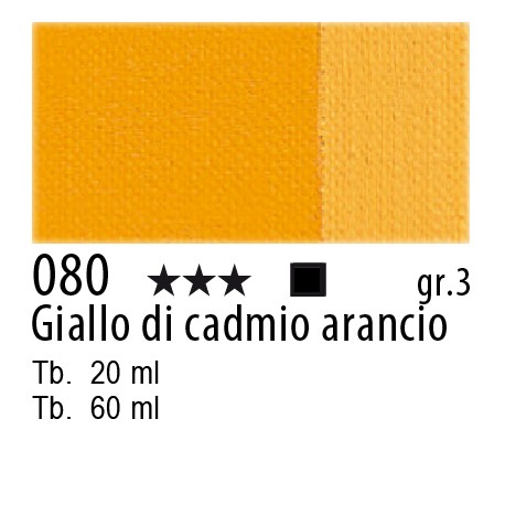 clicca su immagine per consultare dettagli, vedere altre foto e ordinare MAIMERI OLIO CLASSICO 60ml Giallo Cadmio Arancio 080 