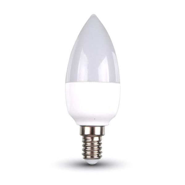 LAMPADINA LED CANDELA E14 6W 470LM LUCE CALDA o fredda