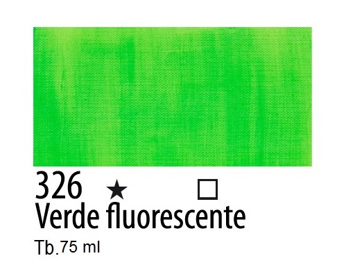 Maimeri Acrilico extra fine Verde FLUORESCENTE 326 - 75ml