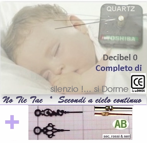 clicca su immagine per consultare dettagli, vedere altre foto e ordinare MECCANISMO OROLOGIO SILENZIO Top-C22 AB