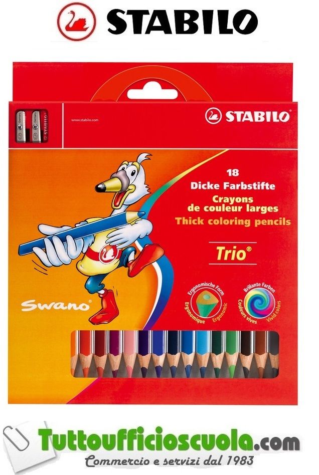 clicca qui per rientrare su STABILO 18 COLORI MAXI PASTELLO 