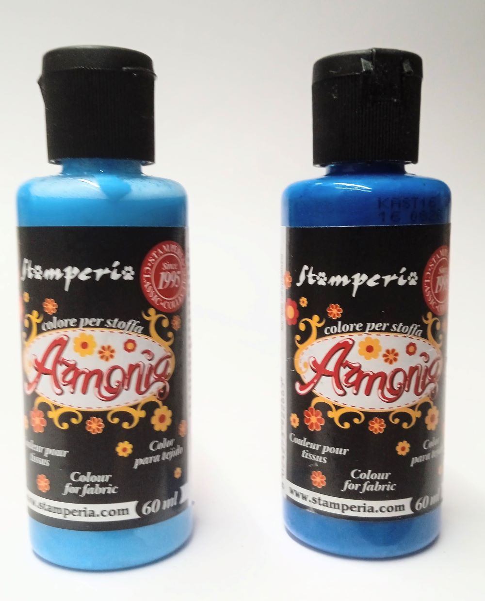 Stamperia 1 Colore per stoffa Stamperia Armonia 60ml. - Tinte BLU 8024273922663