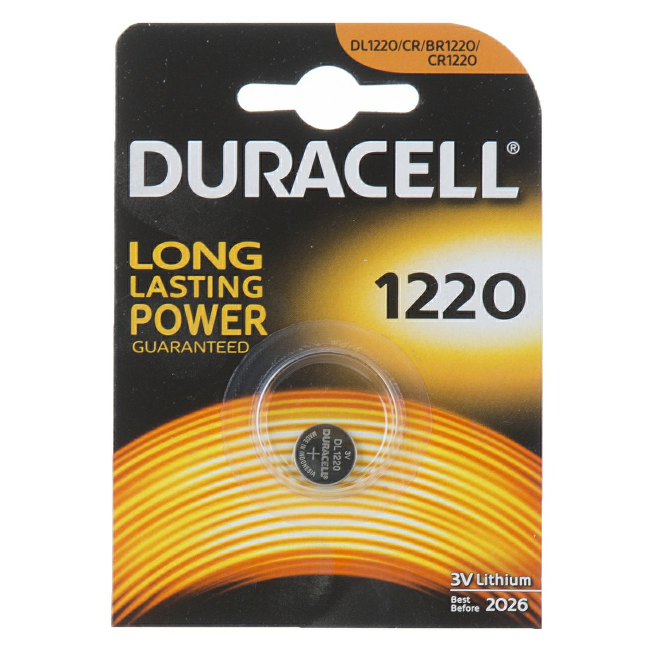 DURACELL Duracell Batteria a bottone tipo 1220 da 3 V al litio, 1 pez 5000394030305