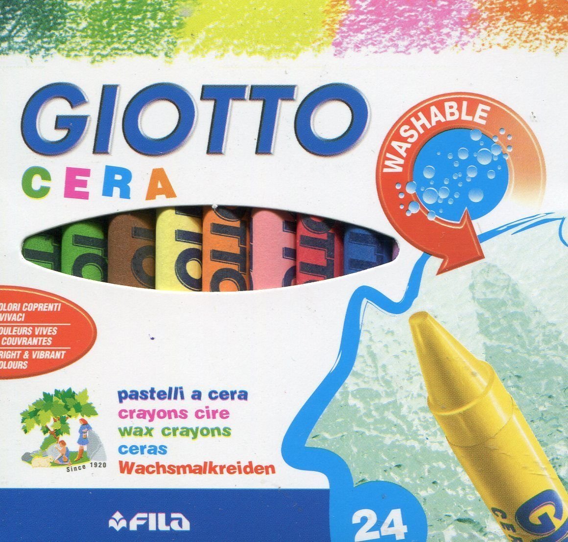 clicca qui per rientrare su Giotto 282200 Pastelli a Cera, 9 mm, Confezione da 24 