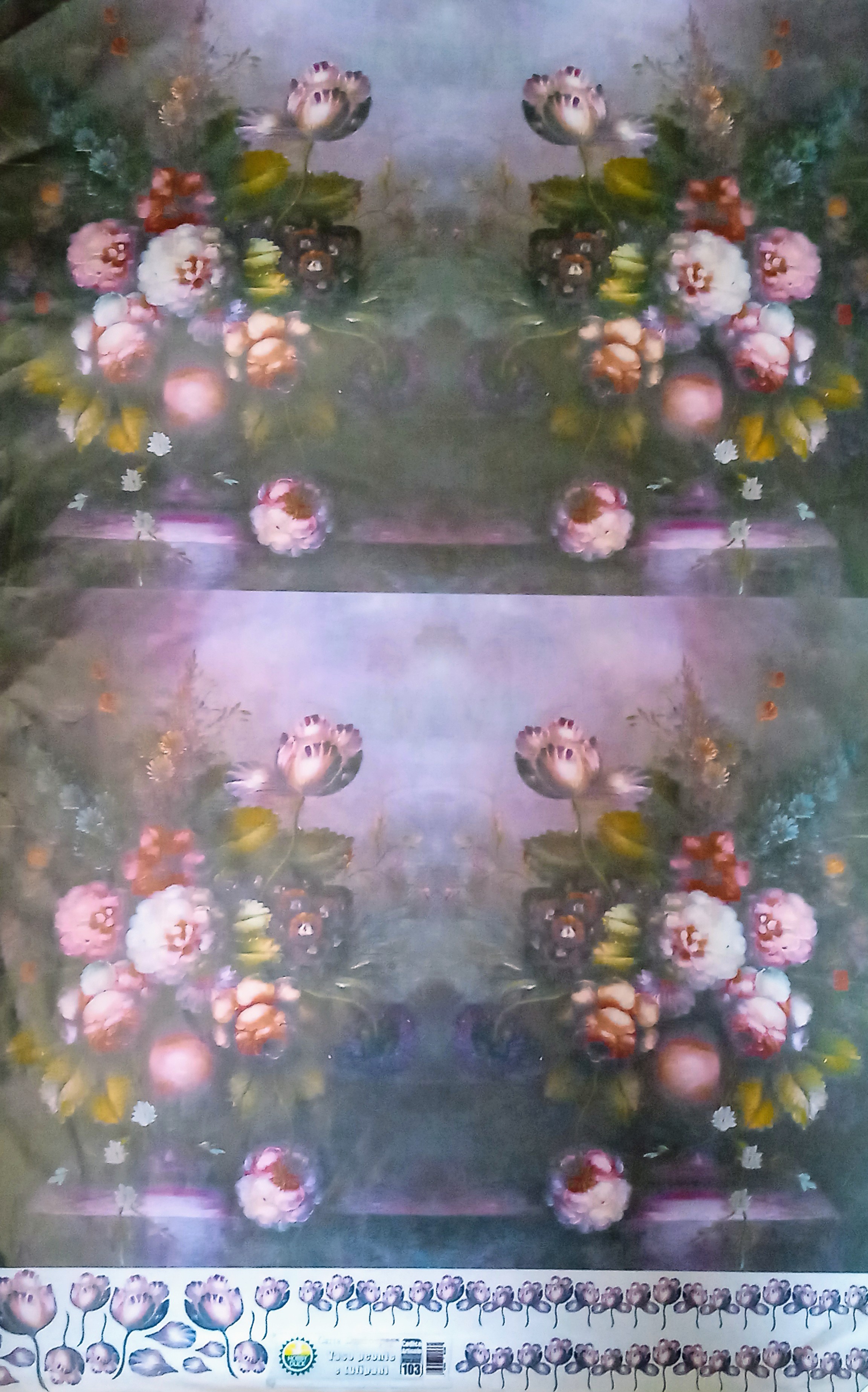 ordina Carta per decoupage fig.103 cm.50x70 - Peonie e Tulipani