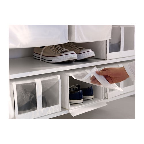 ordina Ikea Skubb – Scatola per scarpe, colore bianco, 4 pezz