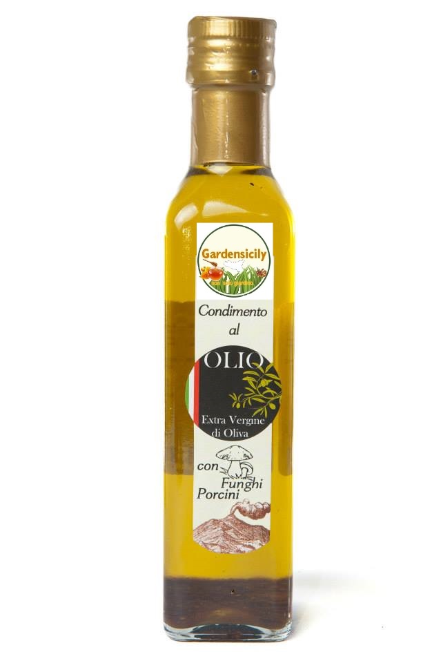 clicca su immagine per consultare dettagli, vedere altre foto e ordinare Olio Extravergine d’Oliva ai Funghi Porcini - 100% Ita