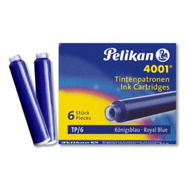 Pelikan 4001 cartucce inchiostro TP/6 - Cartridges  Per magg