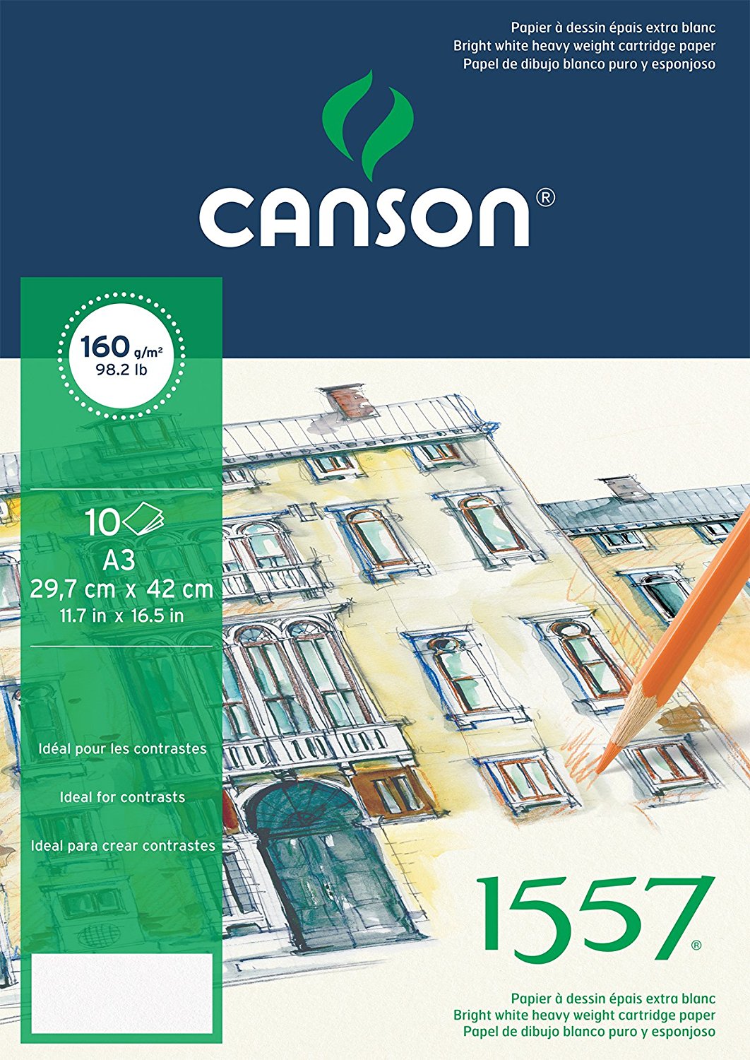 Canson Blocco Artistico per Pastelli formato A3 120g/m� 50fg.