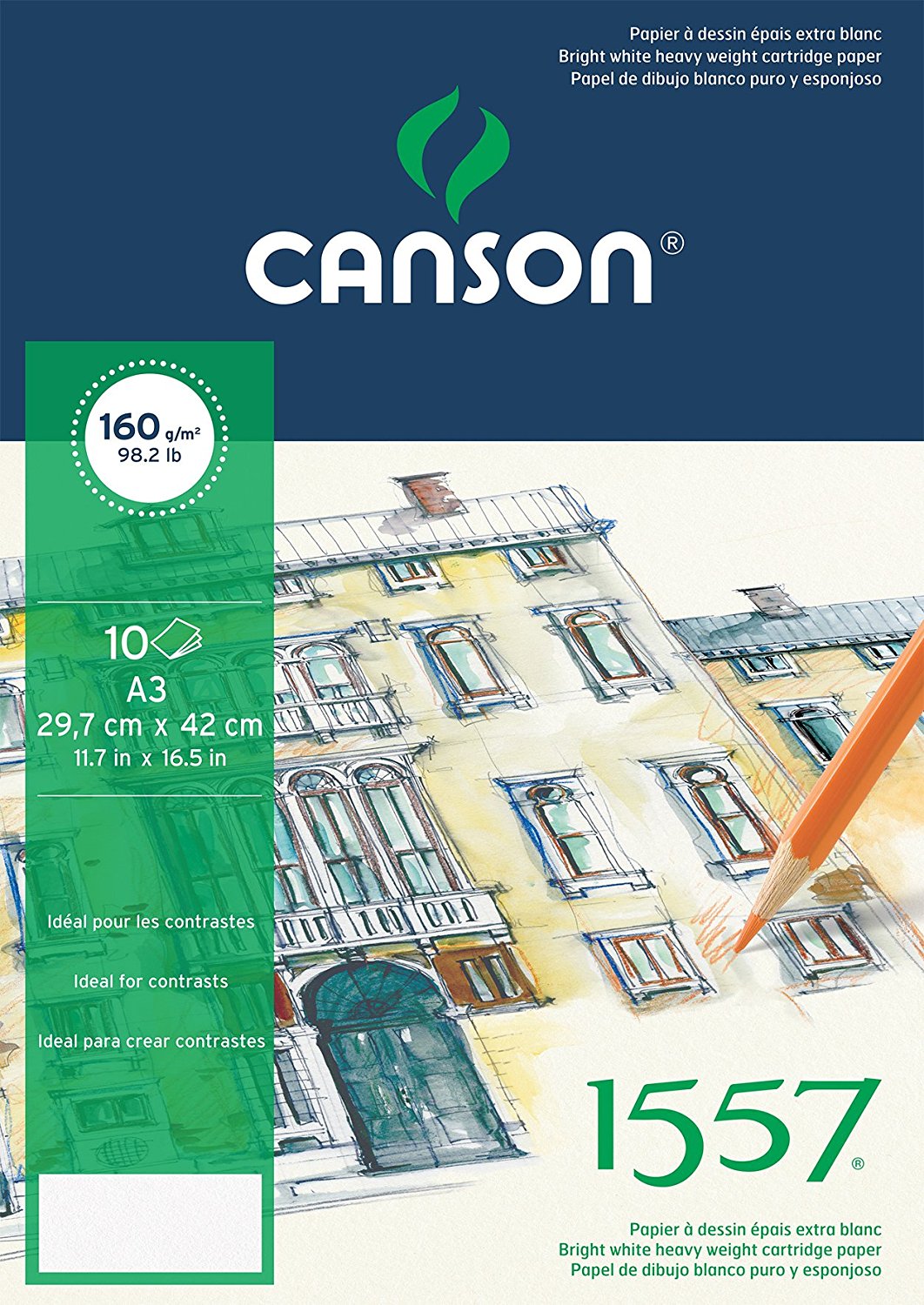 clicca qui per rientrare su Canson Blocco Artistico per Pastelli formato A3 120g/m 50fg