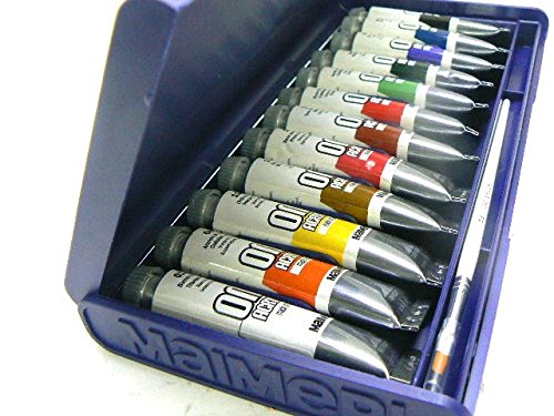 Maimeri Scatola elegante Blu con 12 colori fini ONE Acrylic 