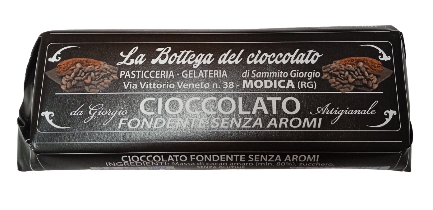 clicca su immagine per consultare dettagli, vedere altre foto e ordinare Bottega del Cioccolato di Modica al Gusto FONDENTE 