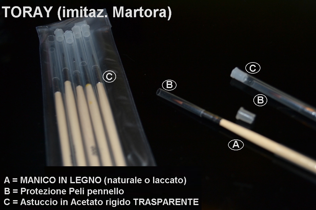 clicca qui per rientrare su Set 3 Pennelli Toray Ritocco 0 e/o 00 