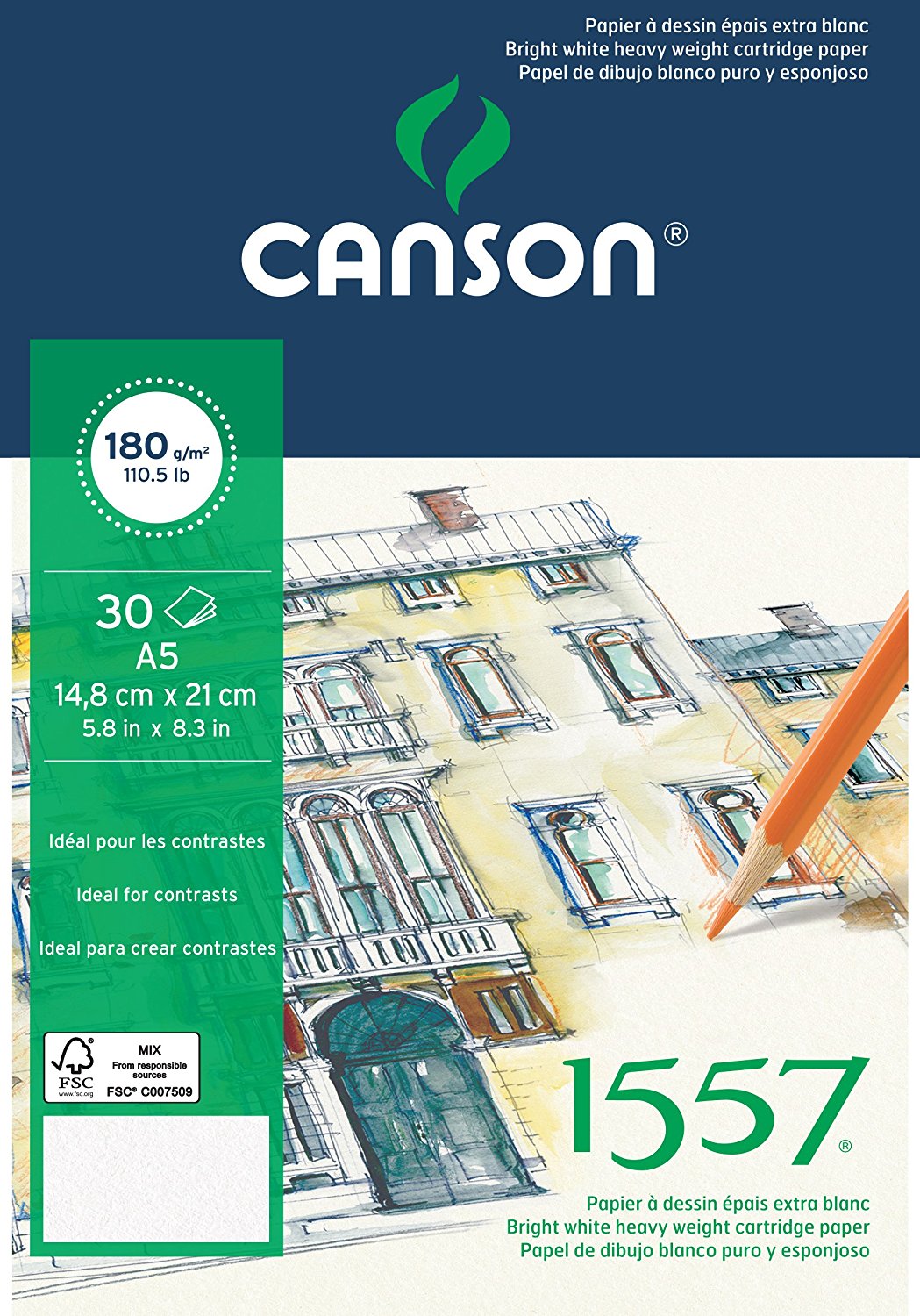 Canson Blocco Artistico per Pastelli formato A4 180g/m� 30fg.