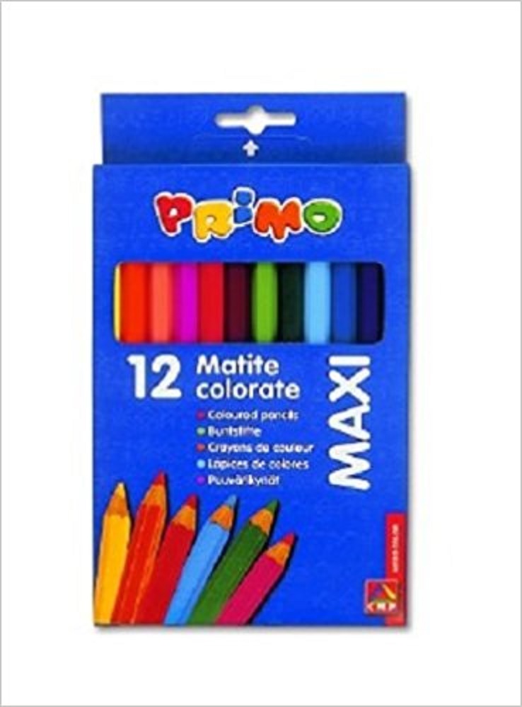 Mati Colorate MaxJumbo PRIMO 12 matite colorate maxi