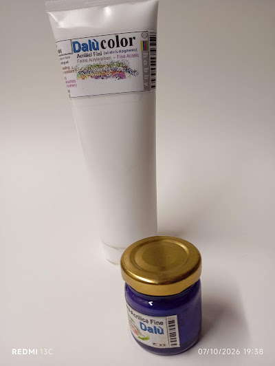 Colori acrilici Fine Dalu Color 250ml. Max Tubo BIANCO
