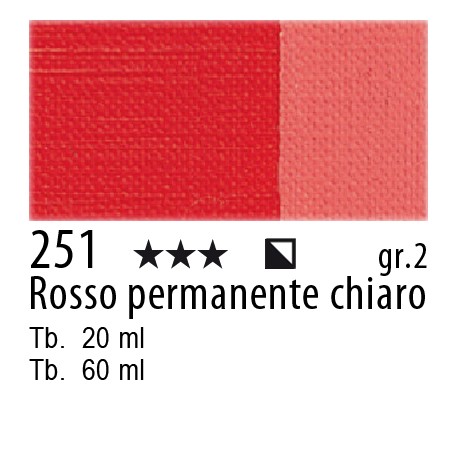 MAIMERI OLIO CLASSICO 60ml rosso permanente chiaro COD/251