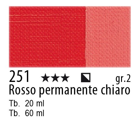 MAIMERI MAIMERI OLIO CLASSICO 60ml rosso permanente chiaro COD/251 