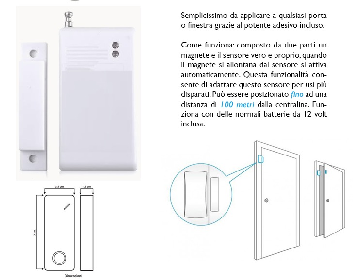 ordina Wireless GSM Security Sistema Alarm 