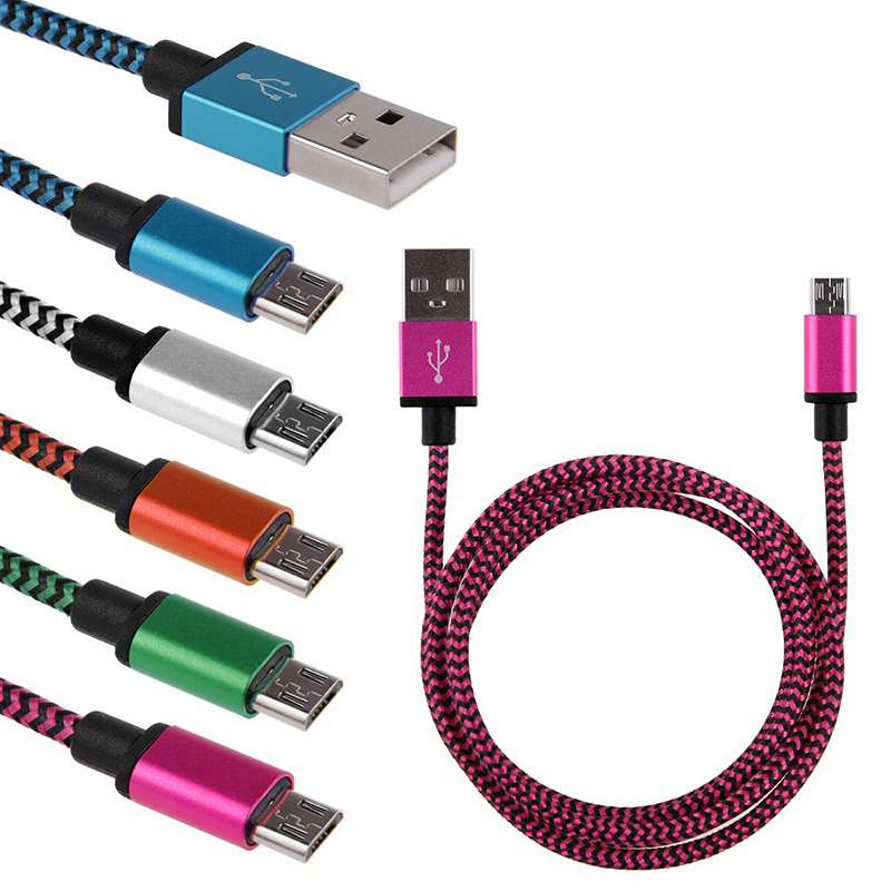 CAVO DATI IN STOFFA SINCRONIZZASIONE USB - MICRO USB