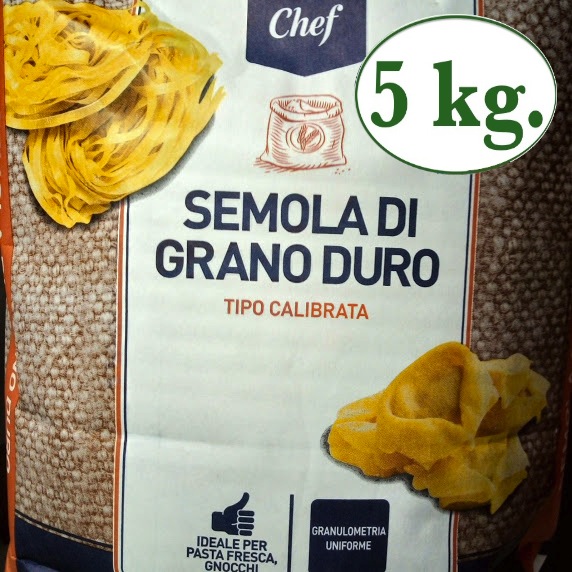 clicca su immagine per consultare dettagli, vedere altre foto e ordinare 5 KG. FARINA SEMOLA GRANO DURO PER PANE E PIZZA + Lievito 50