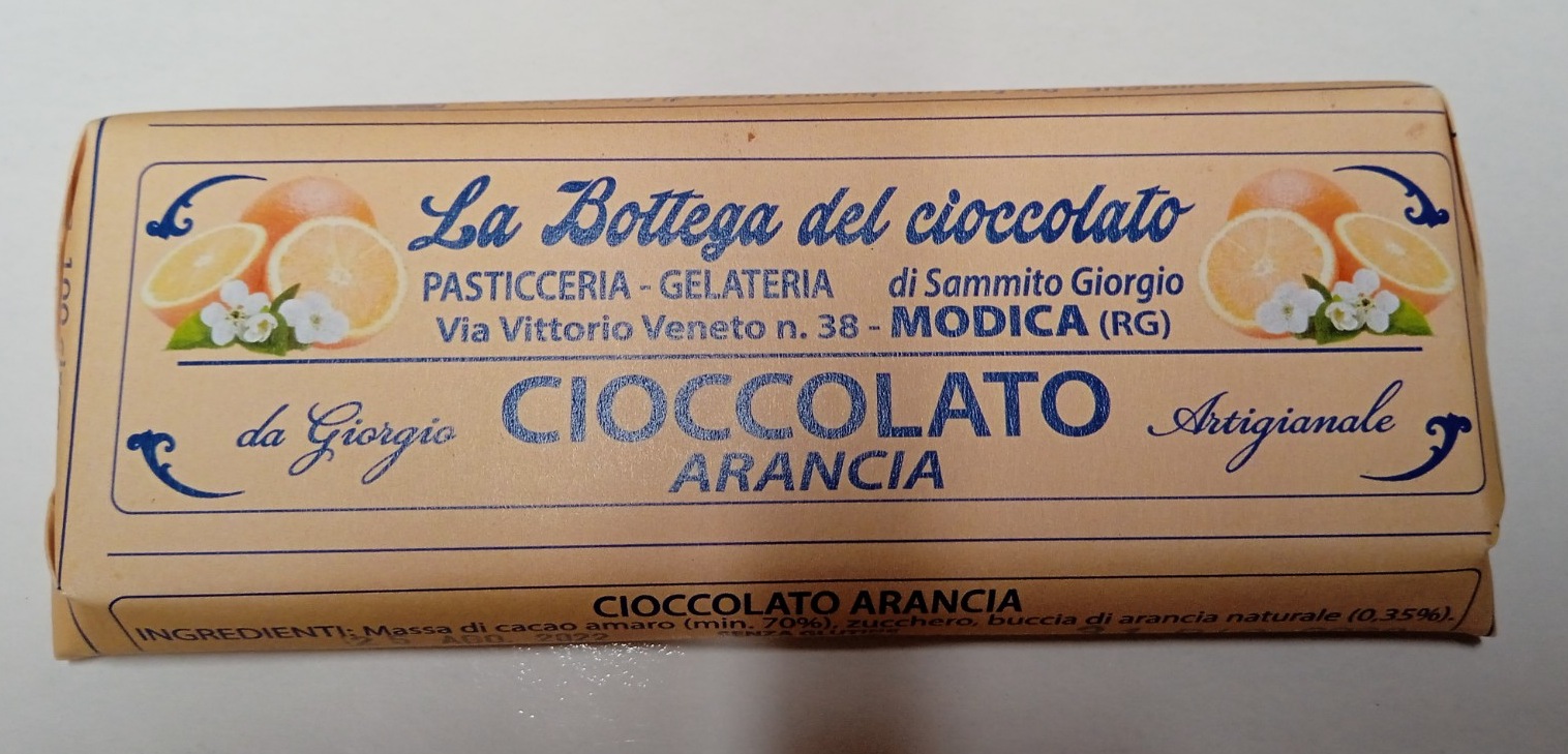 clicca su immagine per consultare dettagli, vedere altre foto e ordinare Bottega del Cioccolato di Modica Gusto CIOCCOLATO ARANCIA