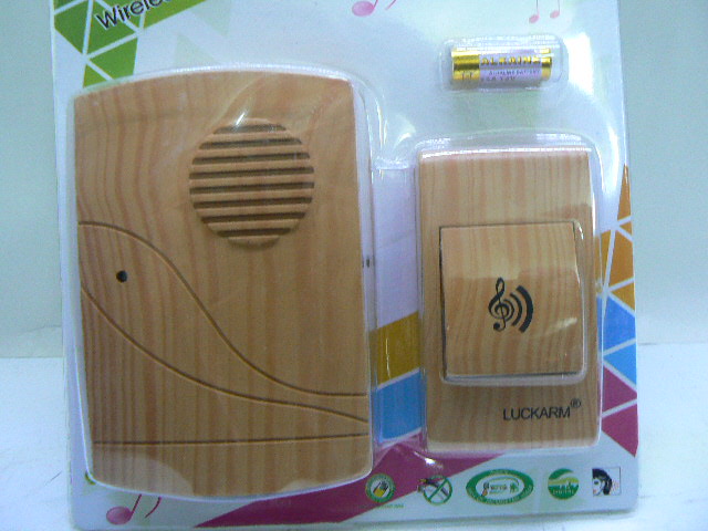 Campanello Senza Fili Wireless e Melodie color LEGNO