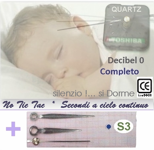 clicca su immagine per consultare dettagli, vedere altre foto e ordinare MECCANISMO OROLOGIO SILENZIO  Top S3