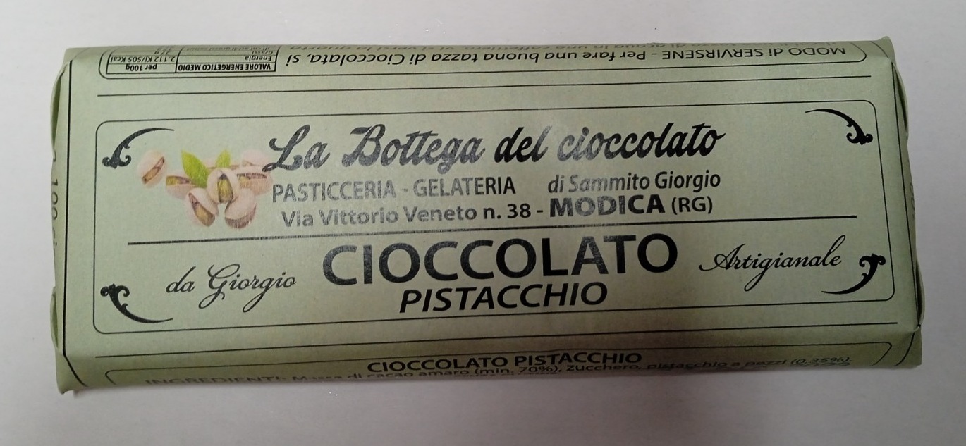 Bottega del Cioccolato di Modica Gusto CIOCCOLATO PISTACCHIO