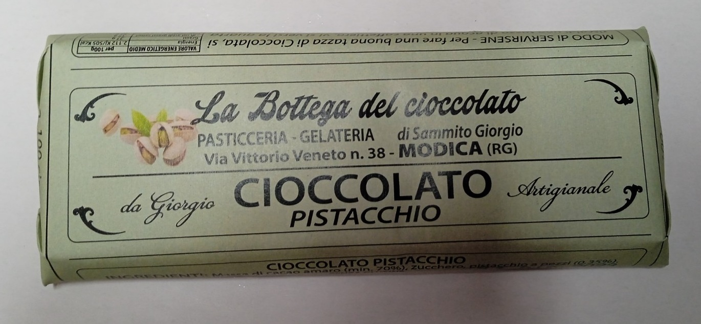 clicca su immagine per consultare dettagli, vedere altre foto e ordinare Bottega del Cioccolato di Modica Gusto CIOCCOLATO PISTACCHIO