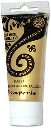 ordina Stamperia COLORE ACRILICO VIVACE METAL ML.60 Oro Zecchino