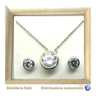 prodigital Gioelleria Dalù: Set Collana e Orecchini placcati arg 