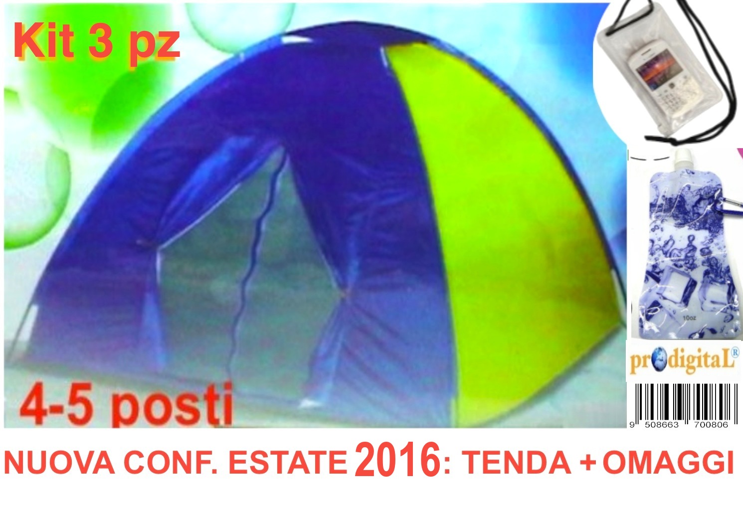 TENDA IGLOO Stile Canadese da 4 POSTi