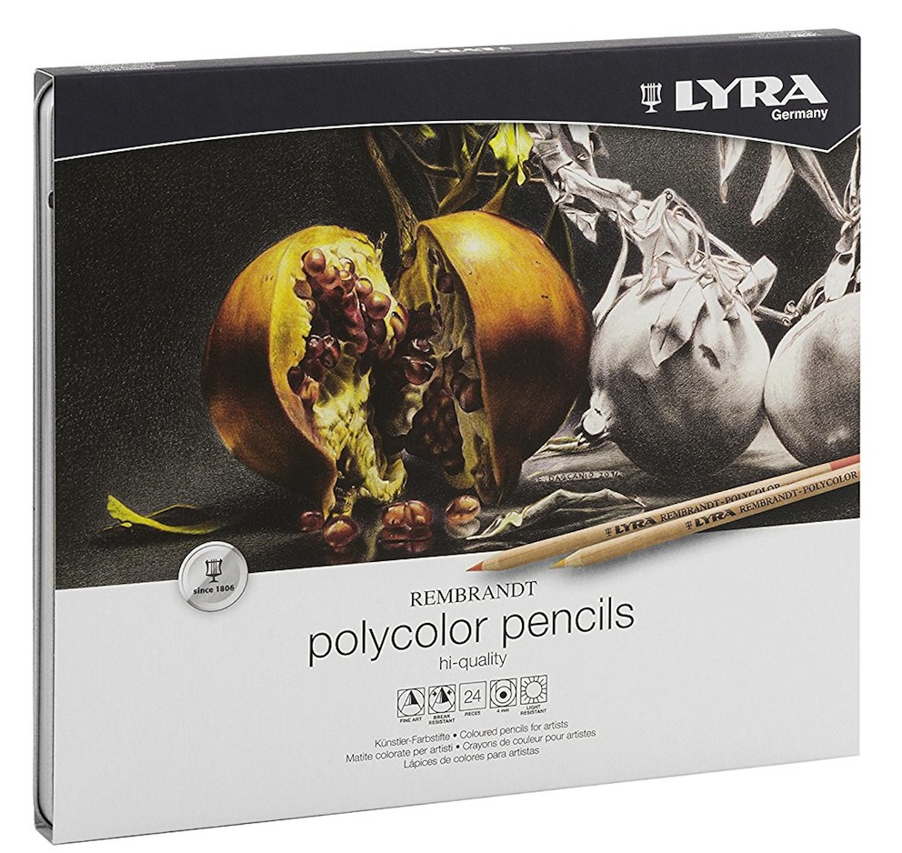 Lyra Rembrandt Polycolor colour pencils Pastelli Carbo da 12.