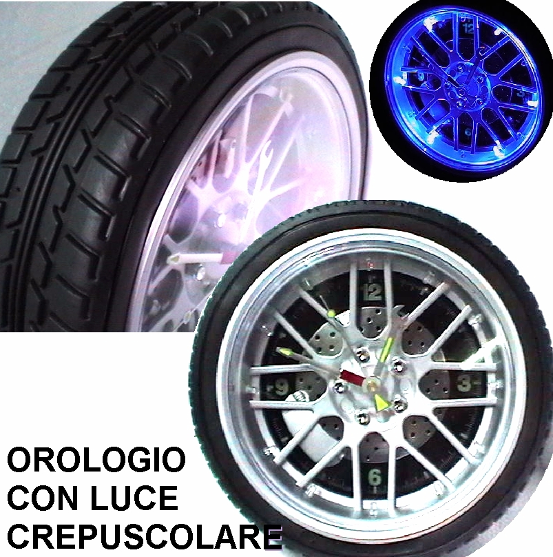 orologio ruota + luce notte 