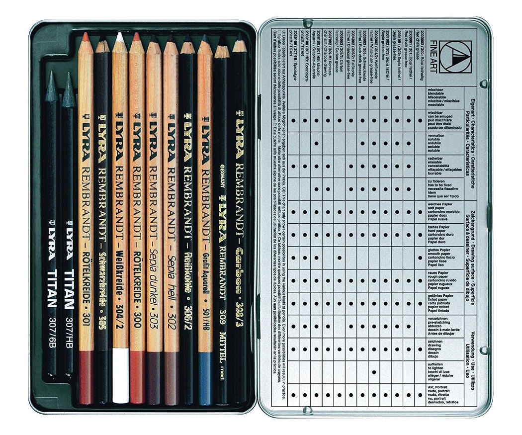 ordina Lyra Art Specials matite disegno artisti kit 12 per arte