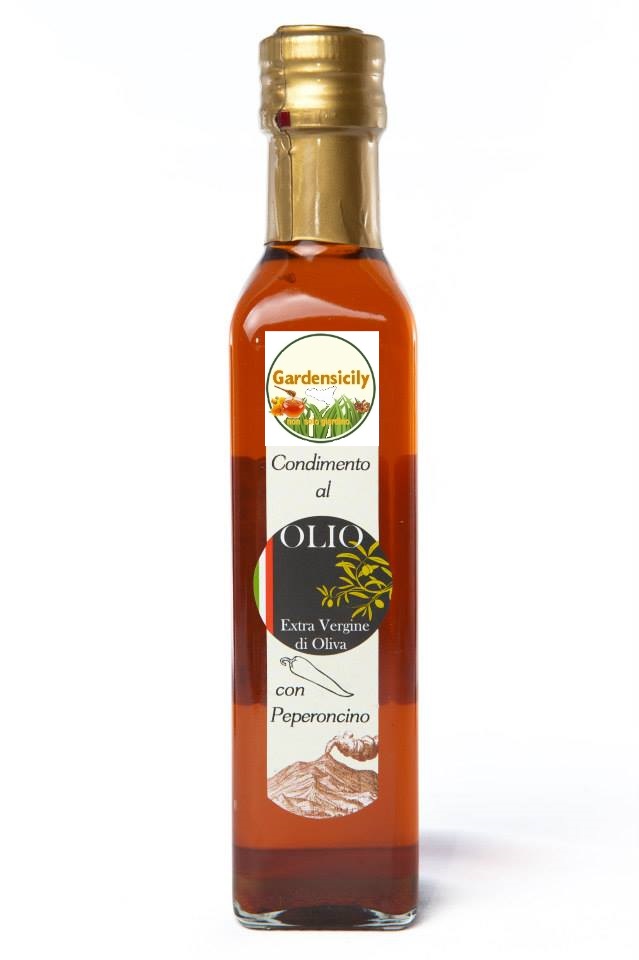 Olio Extravergine d Oliva al Peperoncino - 100% Ita.