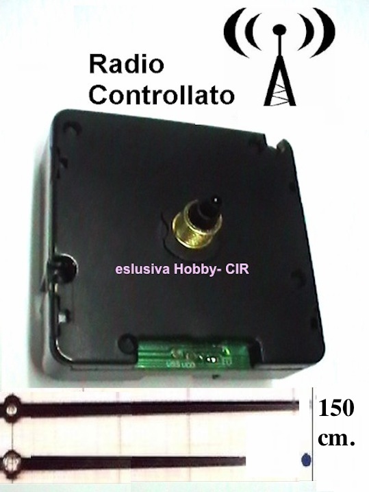 OROLOGIO RADIOCONTROLLATO Lancette 15cm.