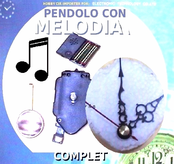 Pendolo Melodia Lanc.GOTICHE meccanica pendolo con rintocchi.