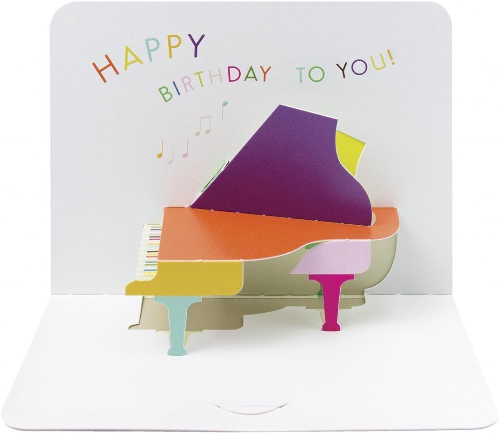 Art File Birsppy Art File FORM Biglietto d auguri pop-up 3D: pianoforte 