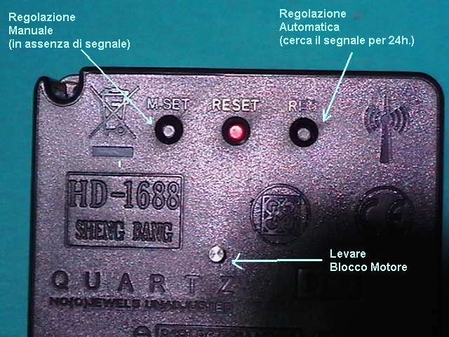 ordina OROLOGIO RADIOCONTROLLATO CON LANCETTE